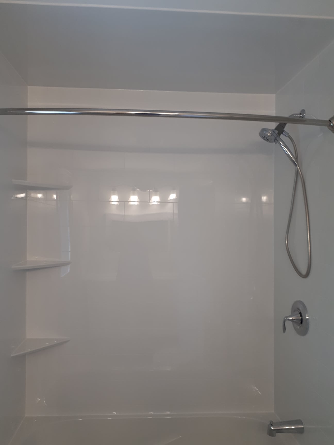 Completed Just Bath bathroom remodel, Pittsburgh-area project #16