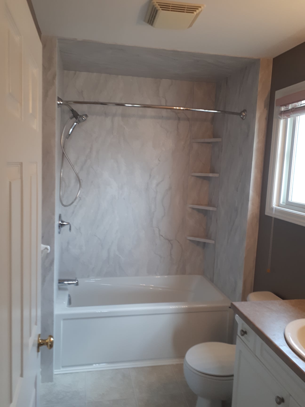 Completed Just Bath bathroom remodel, Pittsburgh-area project #18