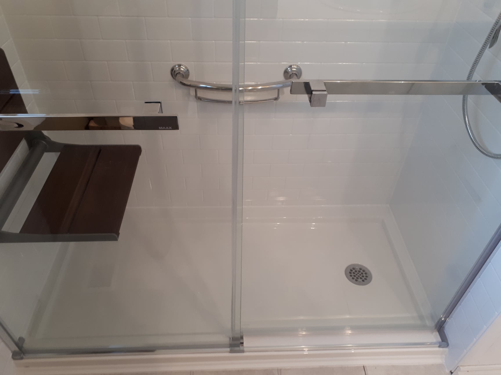 Completed Just Bath bathroom remodel, Pittsburgh-area project #23