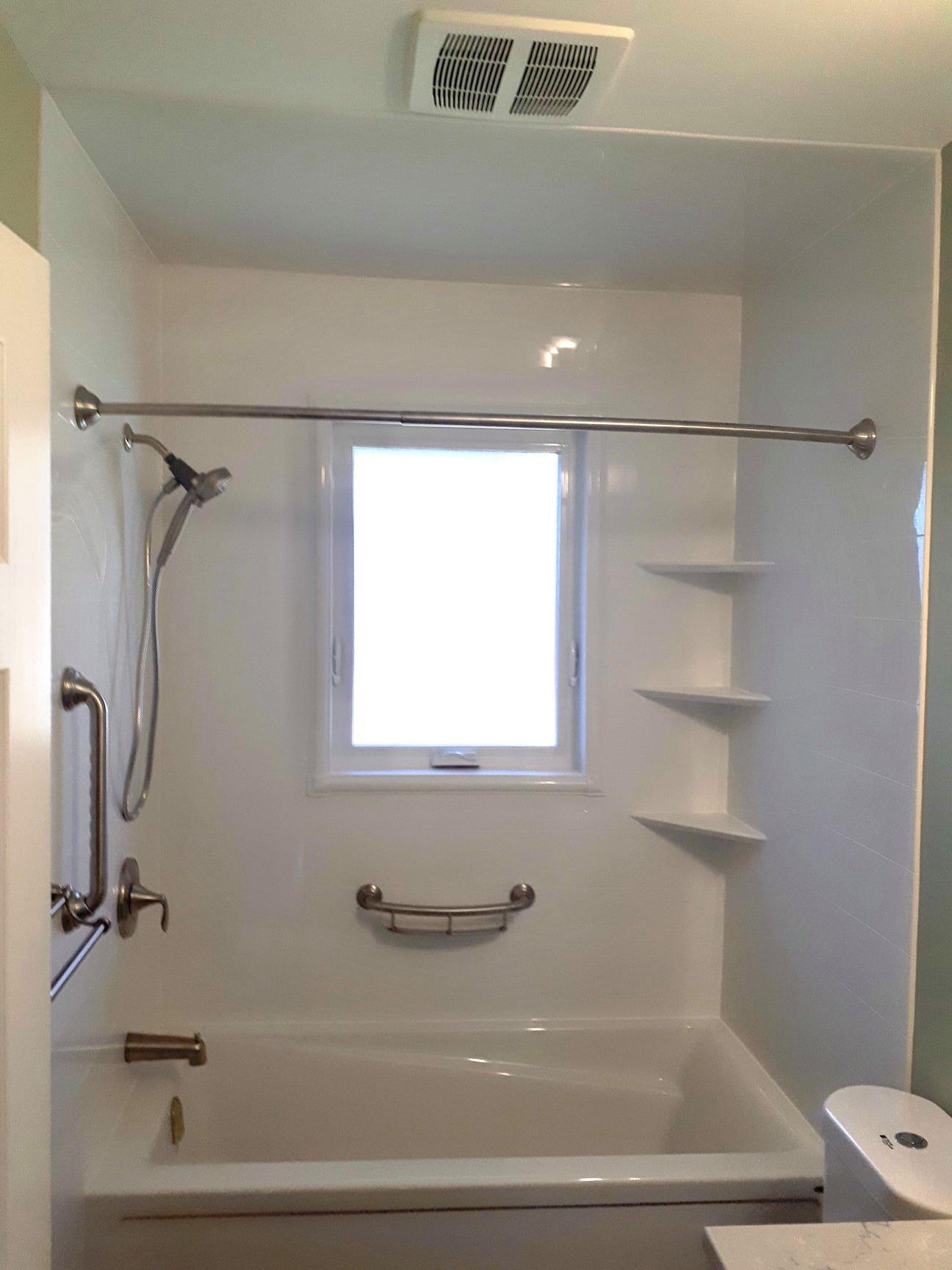 Completed Just Bath bathroom remodel, Pittsburgh-area project #24