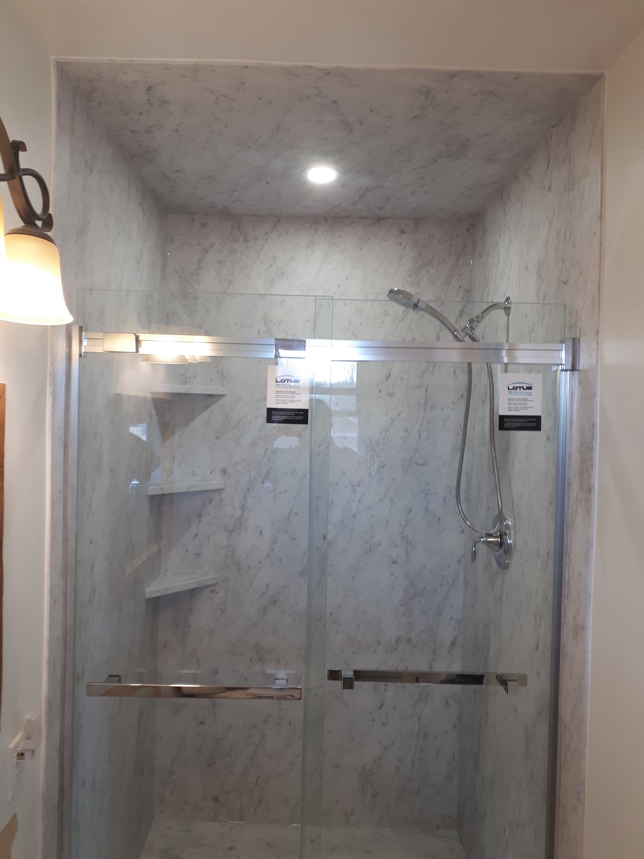 Completed Just Bath bathroom remodel, Pittsburgh-area project #29