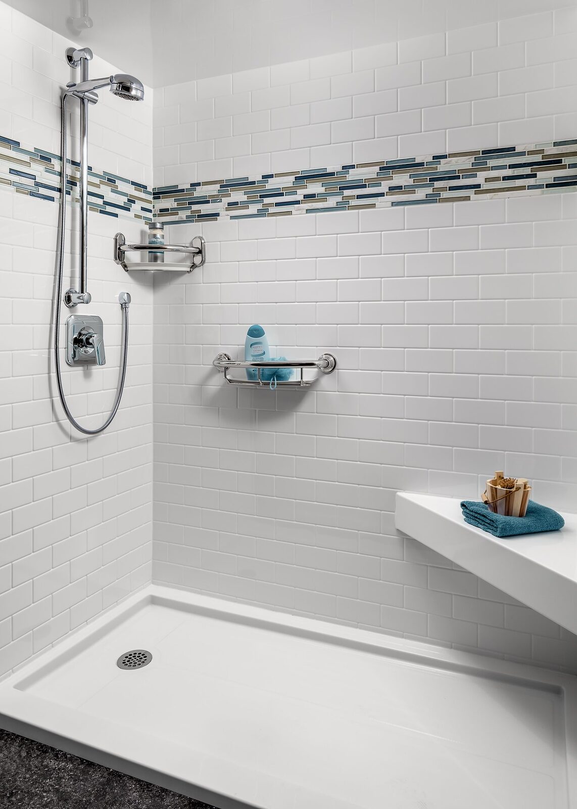 Completed Just Bath bathroom remodel, Pittsburgh-area project #38