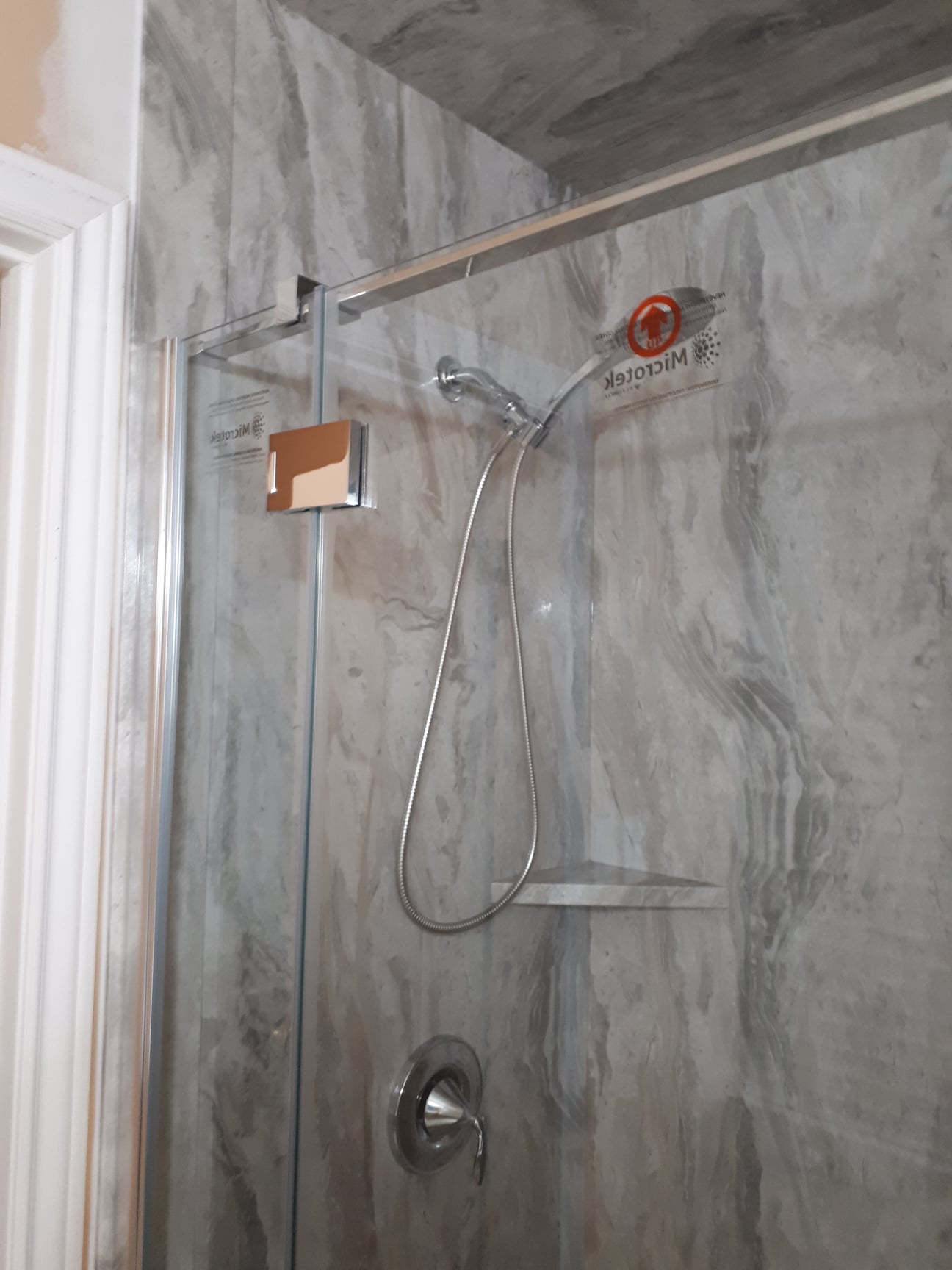 Completed Just Bath bathroom remodel, Pittsburgh-area project #39