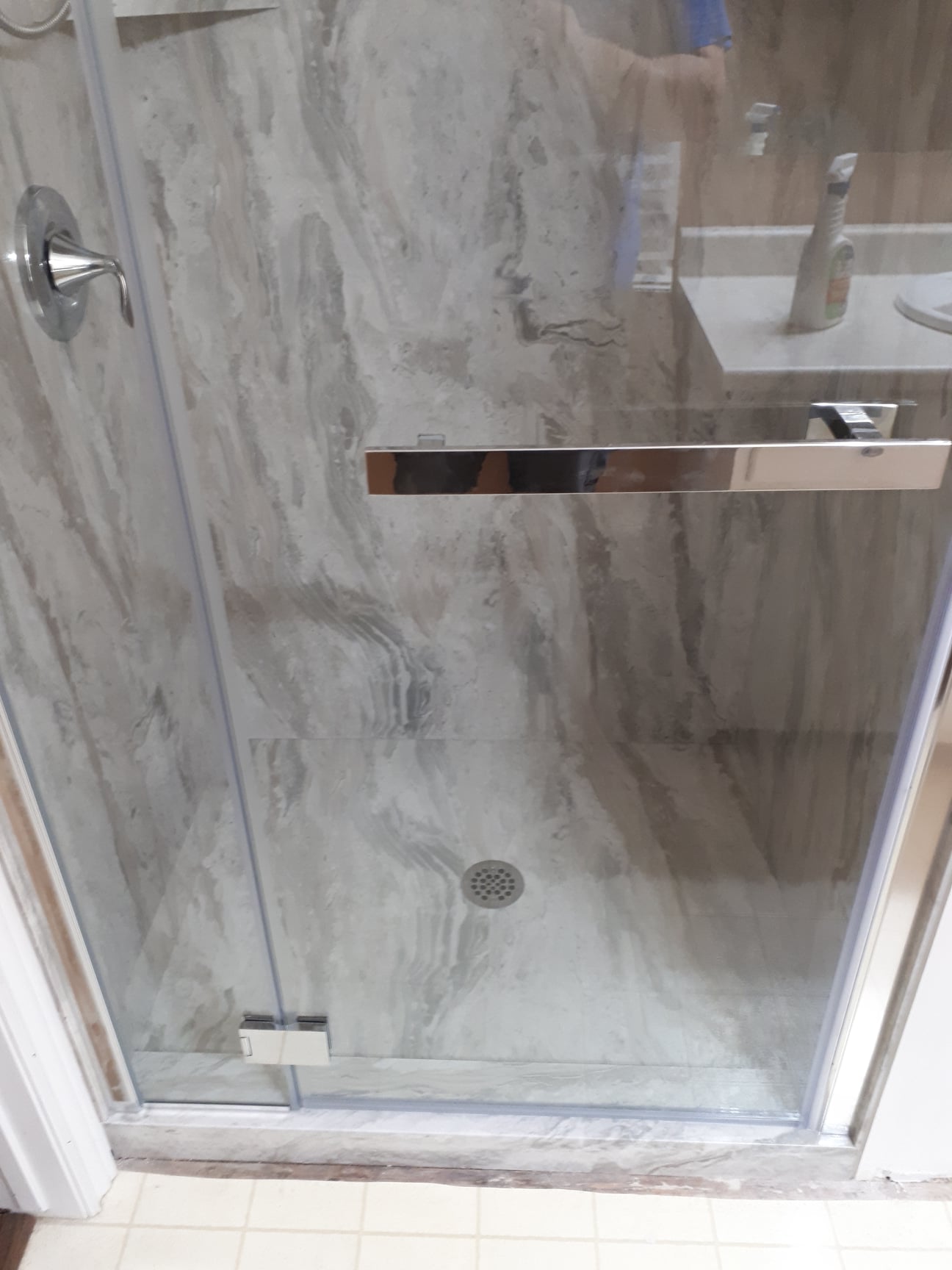 Completed Just Bath bathroom remodel, Pittsburgh-area project #40