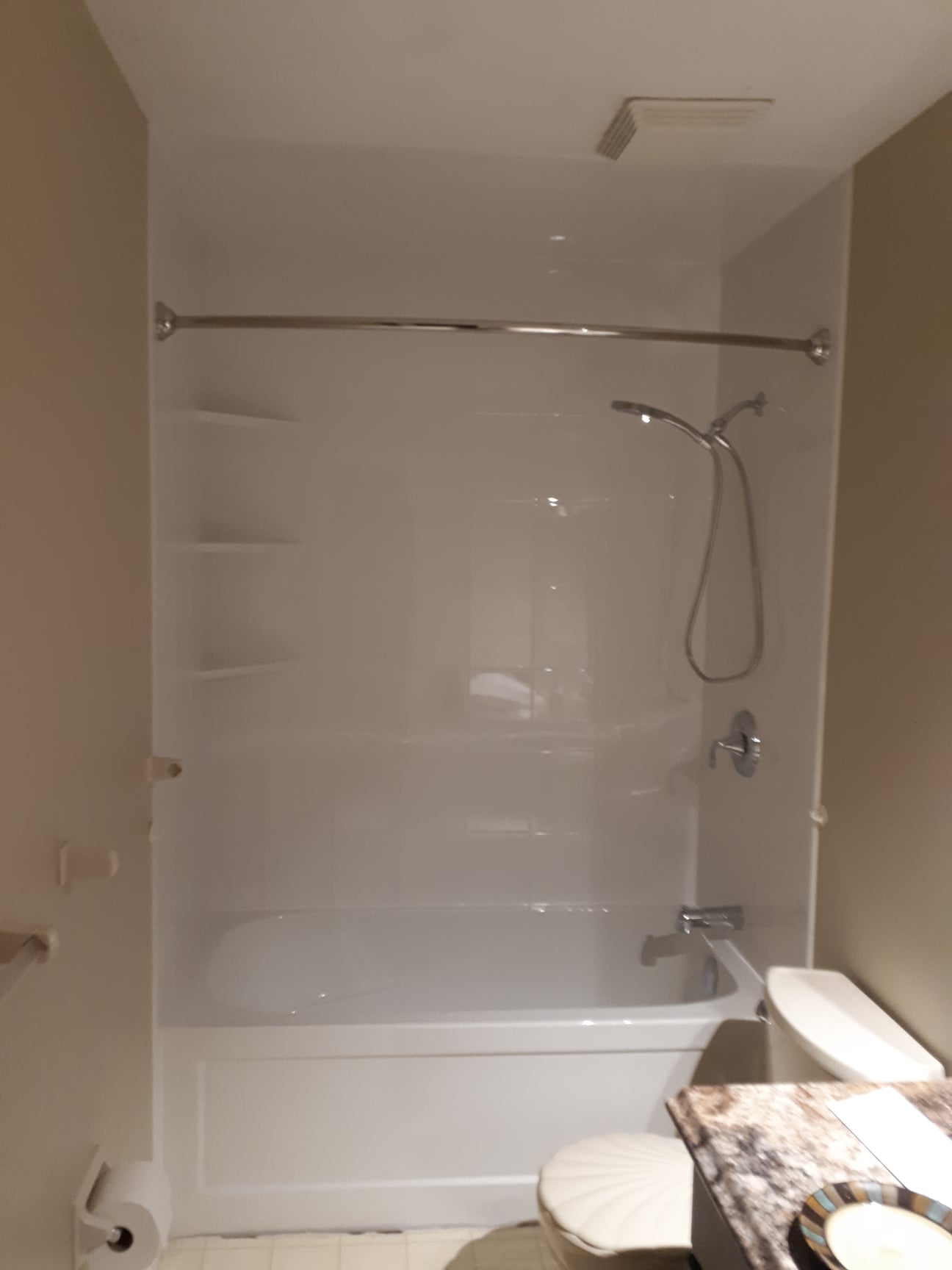 Completed Just Bath bathroom remodel, Pittsburgh-area project #41