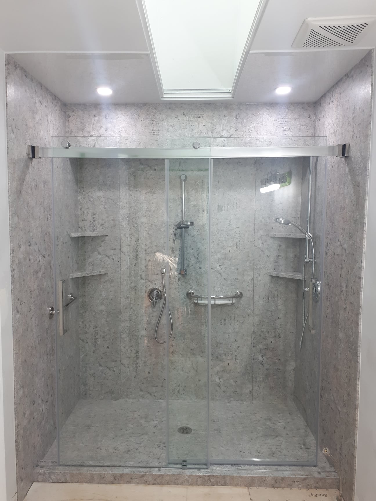 Completed Just Bath bathroom remodel, Pittsburgh-area project #44