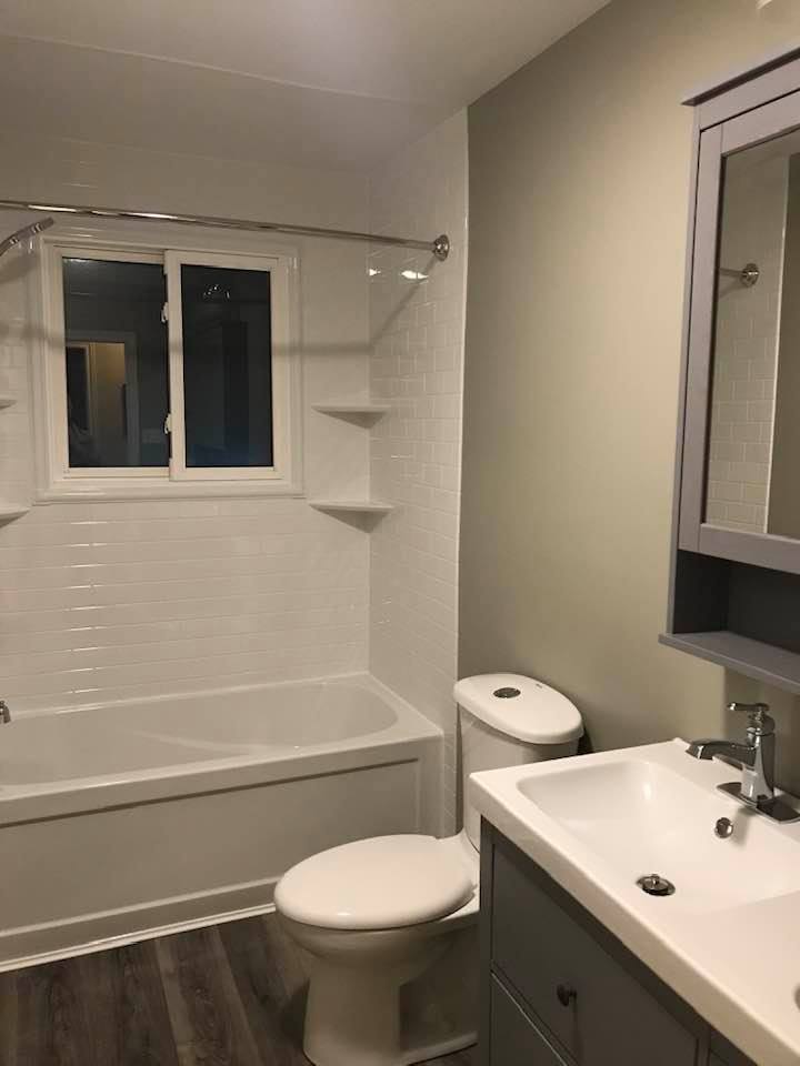 Completed Just Bath bathroom remodel, Pittsburgh-area project #45