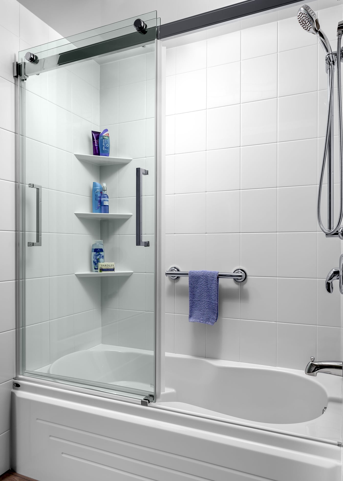 Completed Just Bath bathroom remodel, Pittsburgh-area project #49