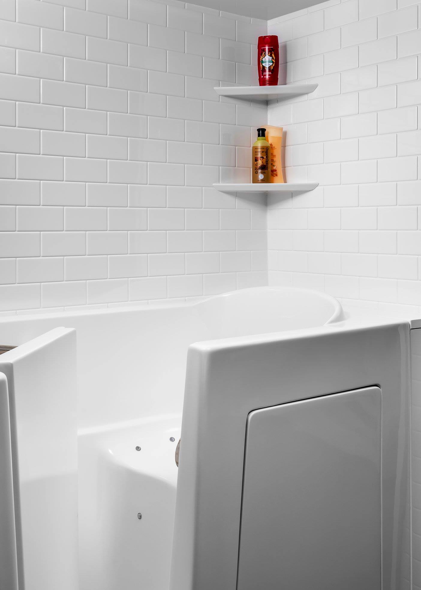 Completed Just Bath bathroom remodel, Pittsburgh-area project #55