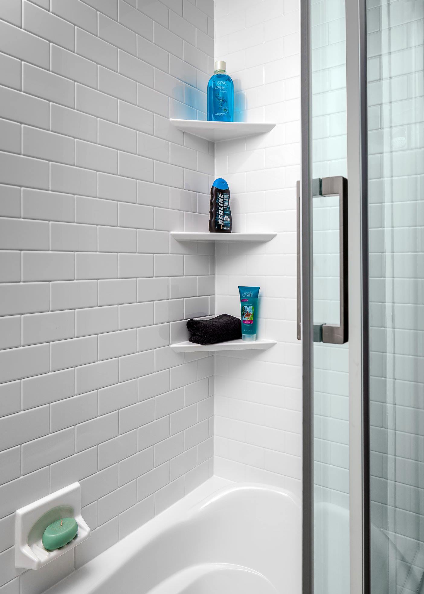 Completed Just Bath bathroom remodel, Pittsburgh-area project #59