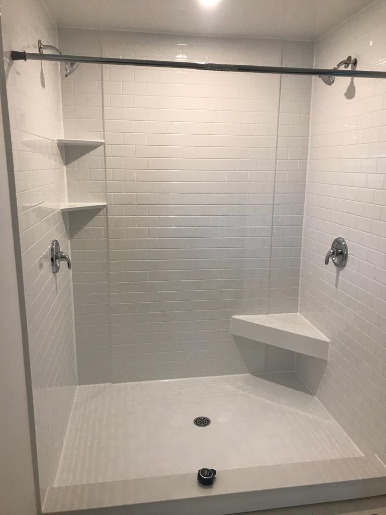 Completed Just Bath bathroom remodel, Pittsburgh-area project #64