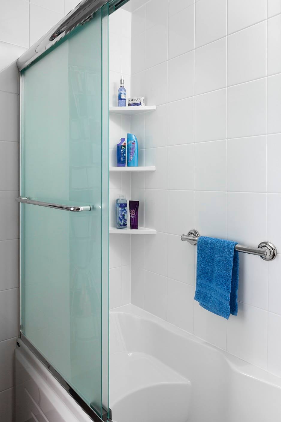 Completed Just Bath bathroom remodel, Pittsburgh-area project #69