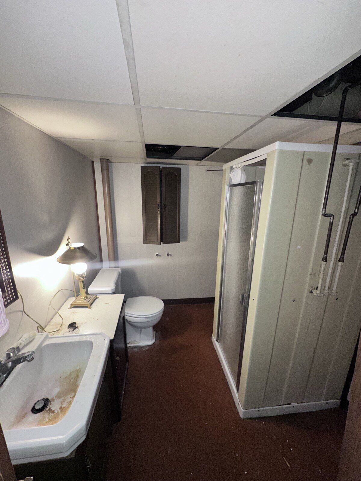 Before: A basement bath, completely reborn