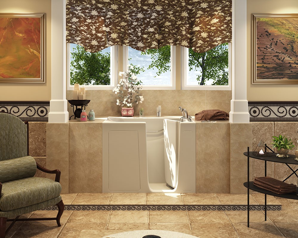 Just Bath one-day walk-in tub install in a Pittsburgh bathroom